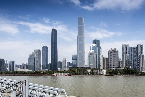 Construcción de la ciudad de Guangzhou de China — Foto de Stock