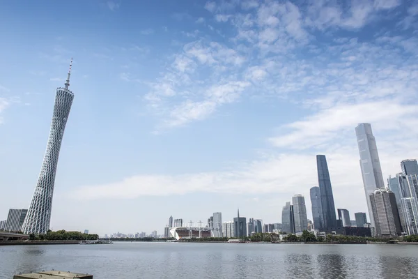 Construção da cidade de China Guangzhou — Fotografia de Stock