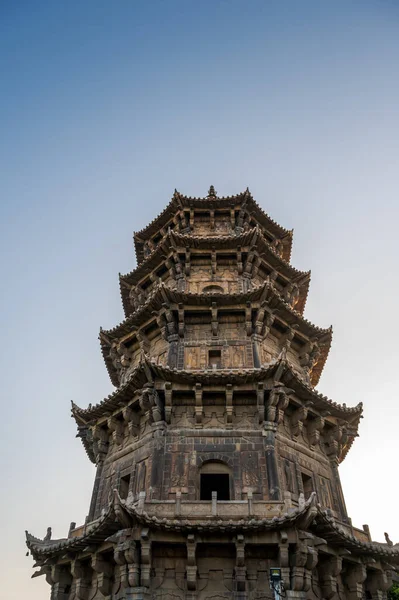 Architecture Ancienne Pagode Bouddhiste Chinoise — Photo