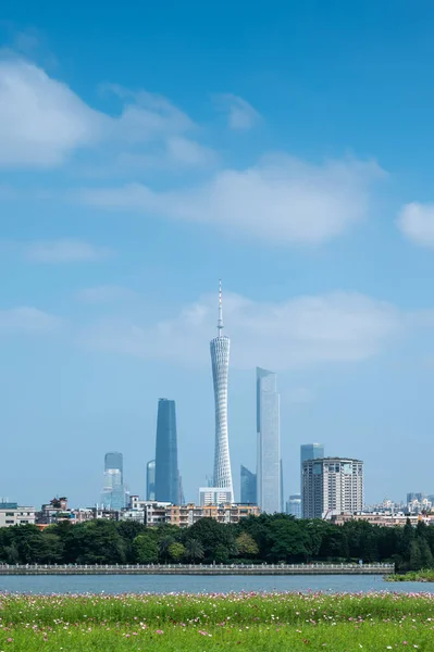 Wizja Miasta Guangzhou Chiny — Zdjęcie stockowe