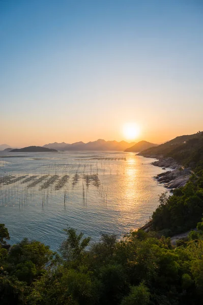 Bellissimo Scenario Del Tramonto Sul Mare — Foto Stock