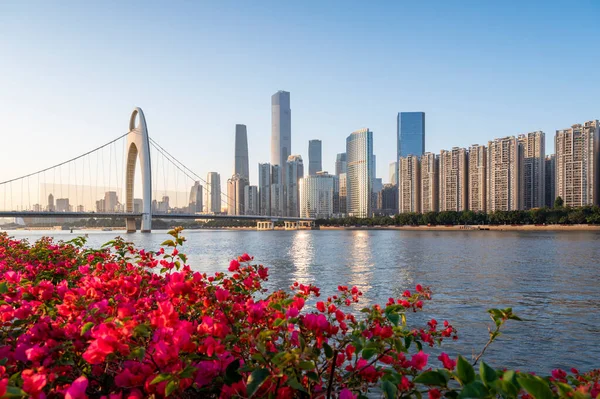 Die Architektonische Landschaft Von Guangzhou China — Stockfoto