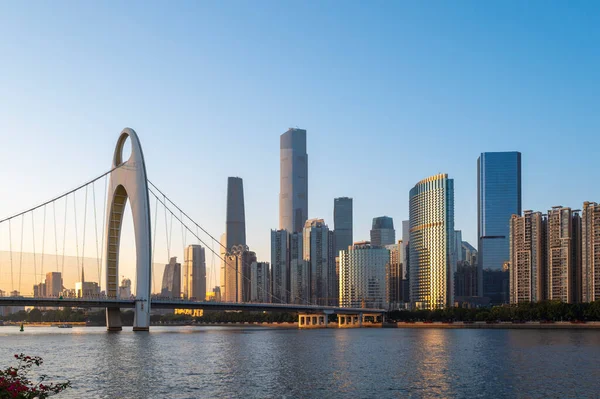 Die Architektonische Landschaft Von Guangzhou China — Stockfoto