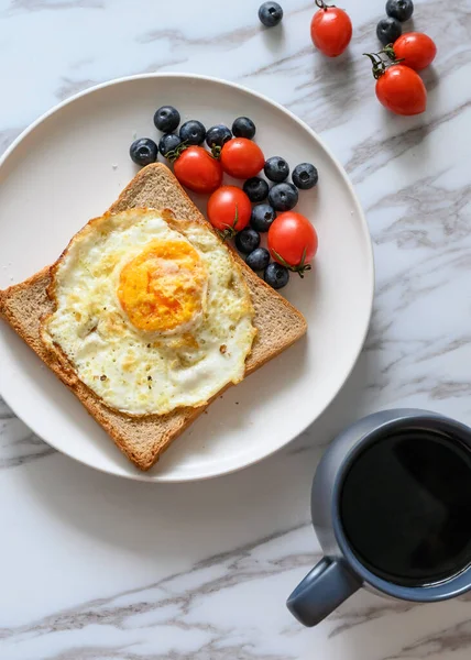 Богатый Завтрак Столе — стоковое фото