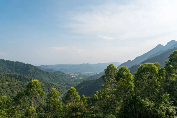 Prachtig Landschap Vanaf Top Van Berg — Stockfoto