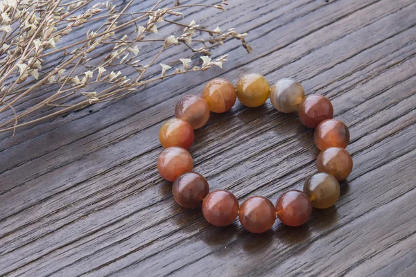 Pulsera de ágata roja — Foto de Stock