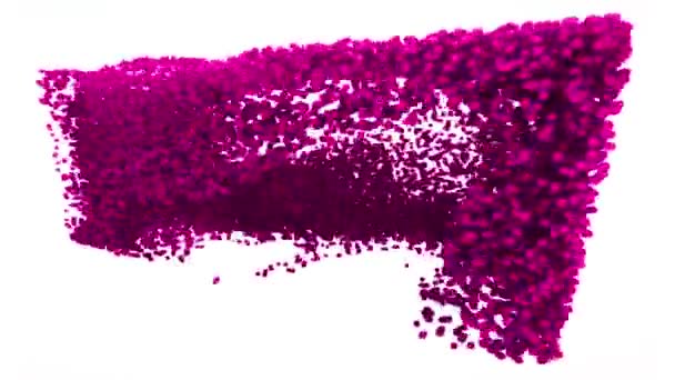 Boucle Vfx Simulation Fluide Base Particules Particules Liquides Flux Particules — Video