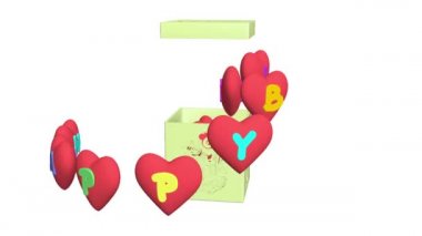 Mutlu yıllar, 3 boyutlu animasyon. Doğum günü için harika bir hediye. Tatil kutunuz ve kalpleriniz için tebrikler. Çalışmalarımı buradan sipariş edebilirsiniz: https: / / www.upwork.com / ab / flservice / cl / public / org / 10206391132974081