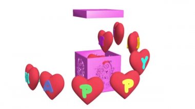 Mutlu yıllar, 3 boyutlu animasyon. Doğum günü için harika bir hediye. Tatil kutunuz ve kalpleriniz için tebrikler. Çalışmalarımı buradan sipariş edebilirsiniz: https: / / www.upwork.com / ab / flservice / cl / public / org / 10206391132974081