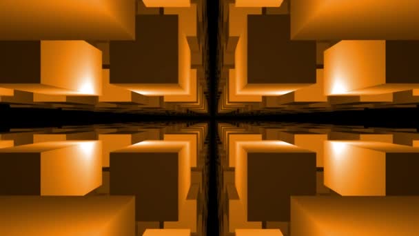 Tunnel Cubes Tunnel Cubique Animation Mouvement Tunnel Sans Fin Loop — Video