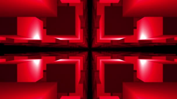 Tunnel Cubes Tunnel Cubique Animation Mouvement Tunnel Sans Fin Loop — Video