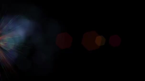 Optické Erupce Abstraktní Iluze Světlo Průhledné Pozadí — Stock video