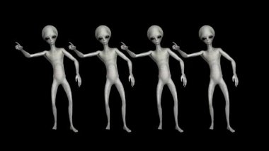 Sinematik Süper Gerçekçi Gri Uzaylı 3D Hareket Videosu