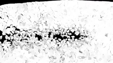 Fotorealistik taş duvar çöküşü gerçekçi kırık davranışları, ağır blok yer değiştirmesi, doğal toz dağılımı, doğru yerçekimi etkisi ve sinematik sahneler için geliştirilmiş otantik materyal analizi,.