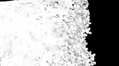 Fotorealistik taş duvar çöküşü gerçekçi kırık davranışları, ağır blok yer değiştirmesi, doğal toz dağılımı, doğru yerçekimi etkisi ve sinematik sahneler için geliştirilmiş otantik materyal analizi,.