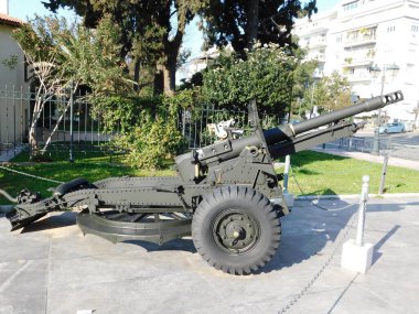 Şubat 2019, Atina, Yunanistan. İngiliz, 25 librelik bir tarla silahı.