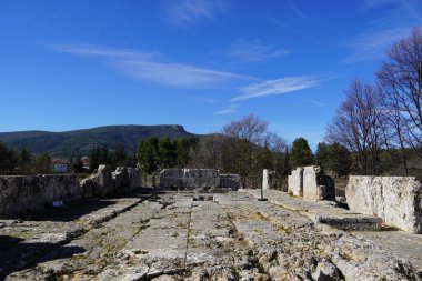 Yunanistan 'ın Nemea kentindeki Zeus antik tapınağının iç zemininde.