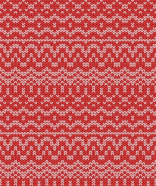 Christmas seamless knitting pattern, vector illustration — Stock Vector