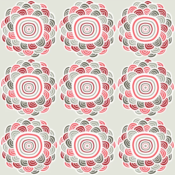 Simple pastel  flower pattern, vector illustration — Stock Vector