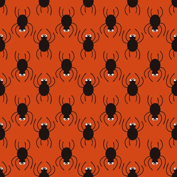 Cadılar Bayramı örümcekler desen. Şirin sorunsuz arka plan. Vektör çizim.