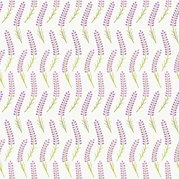 Söt lavendel seamless mönster. Romantiska pastellfärger tapet. Vektor illustration. — Stock vektor