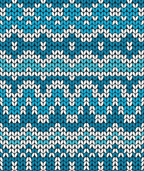  Noel seamless modeli. Geleneksel doku örgü. Mavi kış arka plan. Vektör çizim.