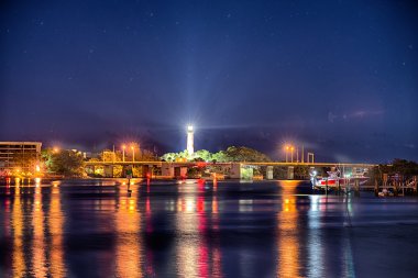 Jüpiter florida giriş deniz feneri gece