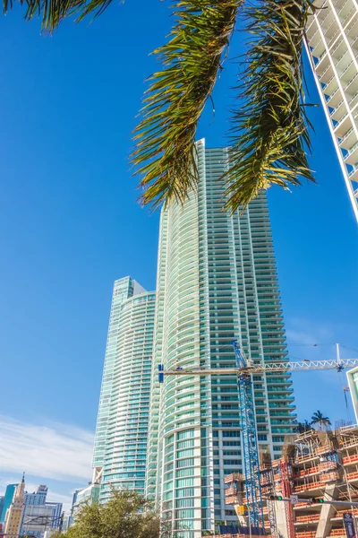 Miami florida ciudad skyline y calles —  Fotos de Stock