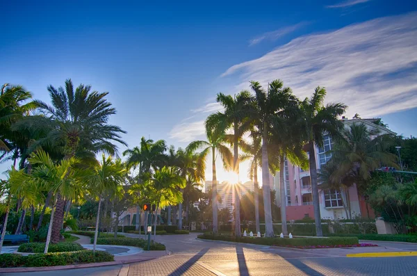 晴れた日にマイアミ フロリダ州ビーチ風景 — ストック写真