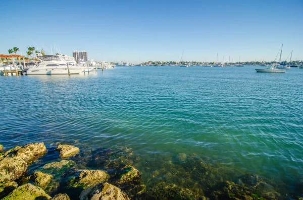 Miami port - Miami port en av dryckesmässor passanger hamnen i oss — Stockfoto