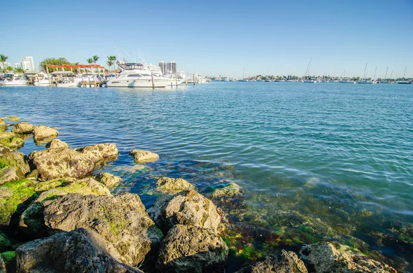 Miami port - Miami port jedním z biggeest osobní přístav v nás — Stock fotografie