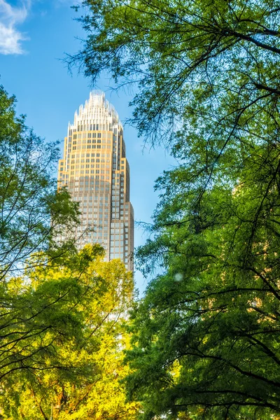 Strade della città di Charlotte North Carolina — Foto Stock