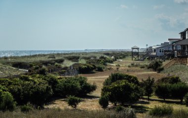 manzaralar meşe Adası'nda Kuzey carolina beach