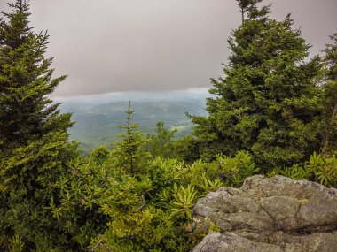 sahneleri appalachian iz dumanlı dağları boyunca Kuzey carolina