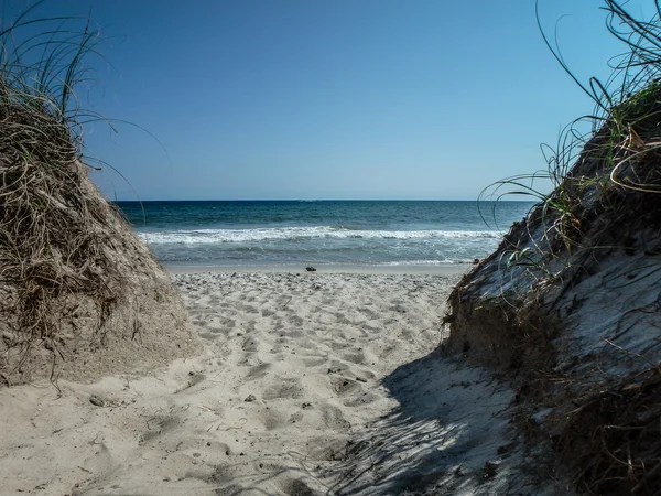 Vistas panorámicas en roble isla playa norte carolina — Foto de Stock