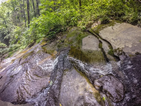 Vistas panorámicas a lo largo de senderismo remolque mesa roca montaña sur caro —  Fotos de Stock