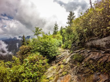 sahneleri appalachian iz dumanlı dağları boyunca Kuzey carolina