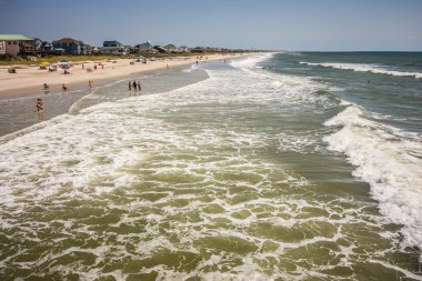 manzaralar meşe Adası'nda Kuzey carolina beach