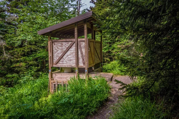 Scény podél děložní stezky ve velkých kouřových horách — Stock fotografie