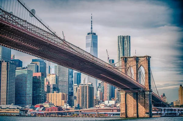 Bas Manhattan New York Panorama Ville — Photo
