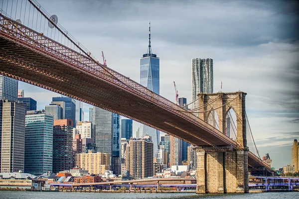 Manhattan Aşağısında New York Şehri Panoraması — Stok fotoğraf