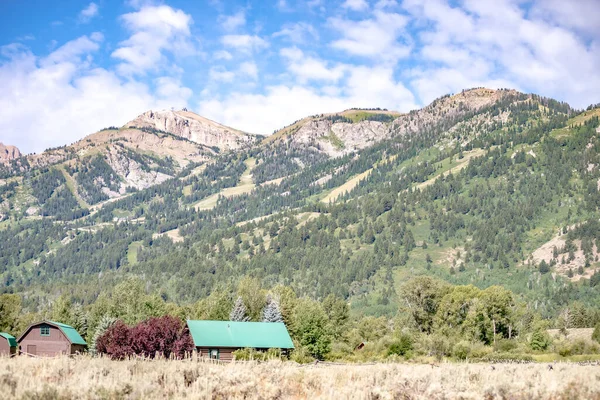 Välkommen Till Stora Himlen Montana Byn Montana Usa Sommaren — Stockfoto