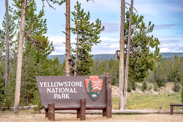 Yellowstone National Park Nature Scenes Wyoming Usa — Fotografia de Stock