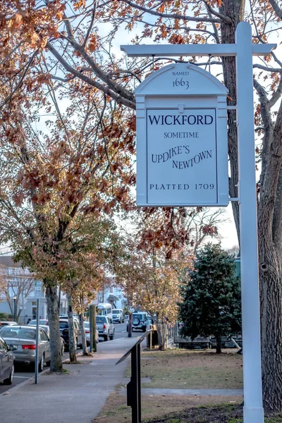 Wickford Rhode Island Small Town Waterfront — 스톡 사진