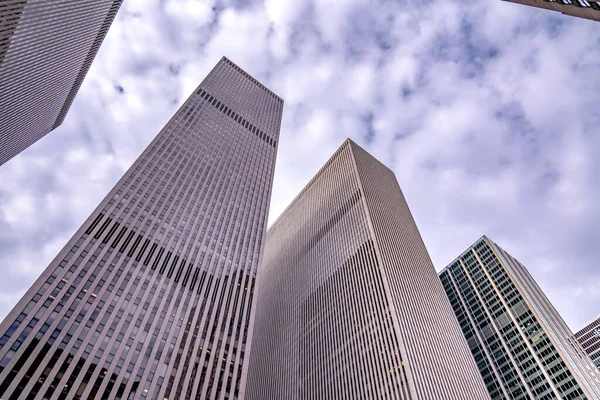 Při Pohledu Panorama Manhattanu New York City — Stock fotografie
