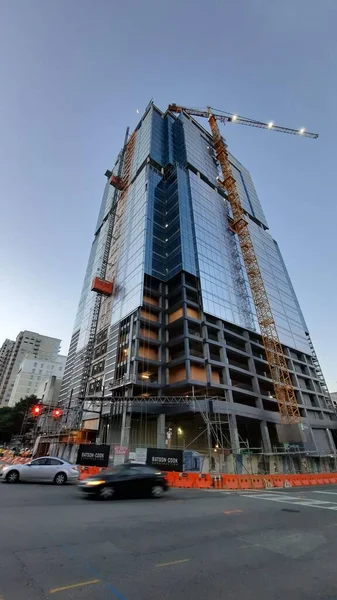 Charlotte North Carolina Skyline New Construction — Stock Photo, Image