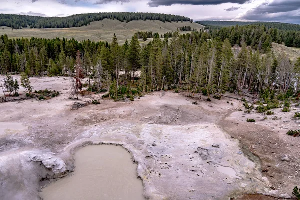 Gorące Źródło Geiser Yellowstone National Par — Zdjęcie stockowe