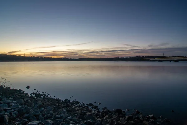 Isla Montaña Lago Cerca Del Lago Norman Norte Carolina — Foto de Stock