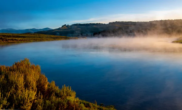 Valle Hayden Río Yellowstone Parque Nacional Yellowstone — Foto de Stock