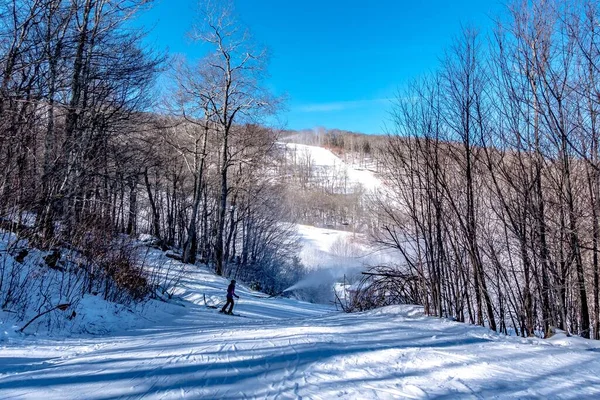 Esquí Estación Esquí Carolina Del Norte Diciembre —  Fotos de Stock